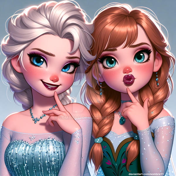 (OPEN) Elsa and Anna shocking cute girls beauty by sombra11 on DeviantArt