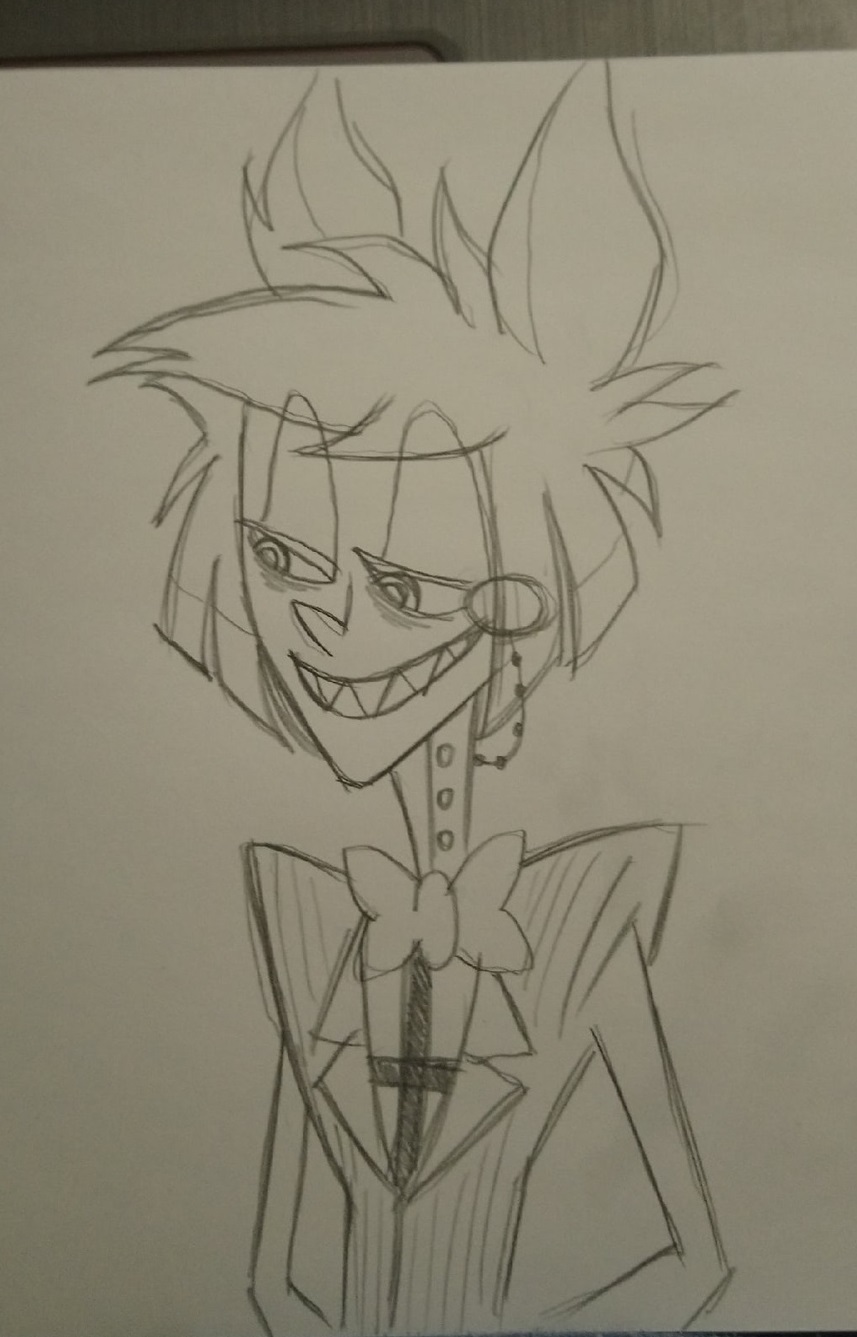 Alistor Drawing Alastor sketch (Hazbin Hotel) by HecticWu on DeviantArt