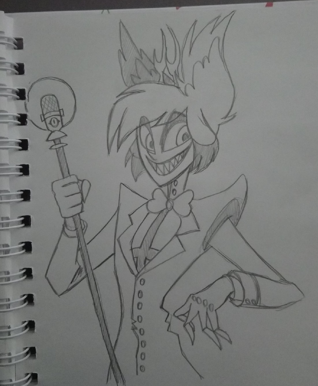 Alistor Drawing Alastor sketch (Hazbin Hotel) by HecticWu on DeviantArt