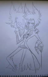 Alastor sketch (Hazbin Hotel)