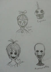 Five Night's at Freddy's 2 sketch dump