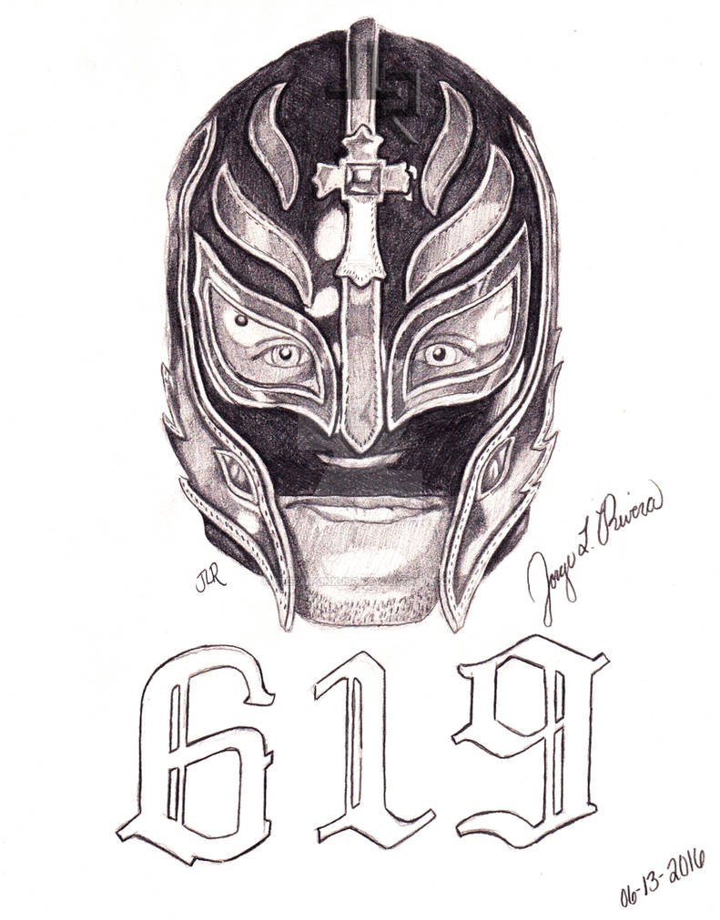 How To Draw Rey Mysterio, Step By Step, Drawing Guide, By Dawn - Dragoart