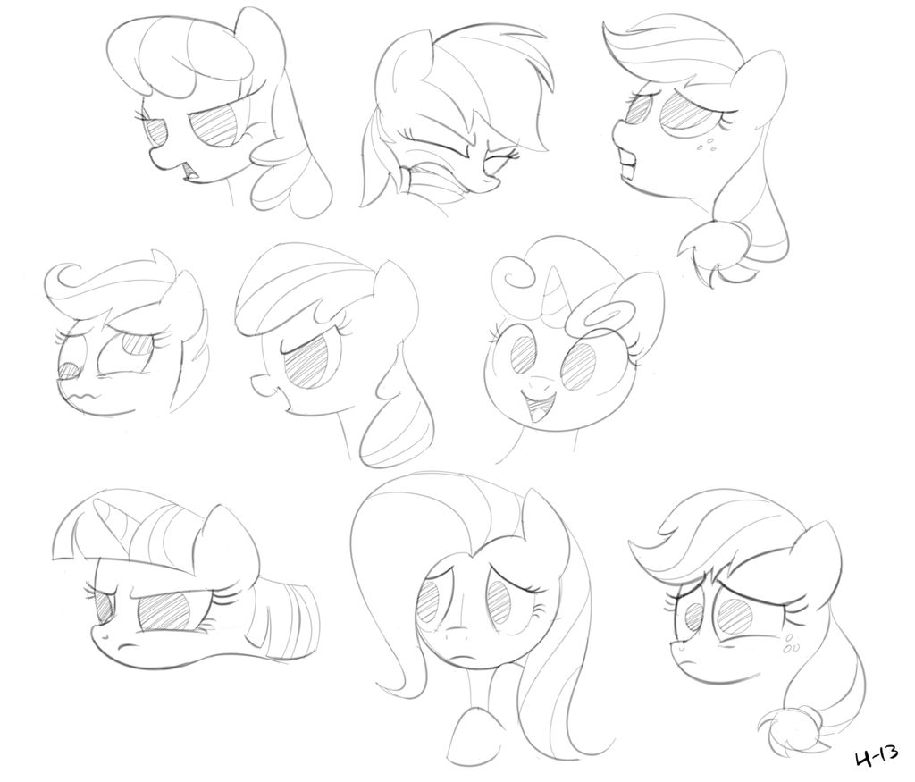 MLP Studysheet by SaranR on DeviantArt