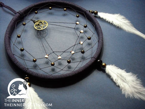 The Cat And The Pentacle Dream Catcher