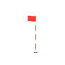 Square Golf Course Red Flag Stick Pin Vector File