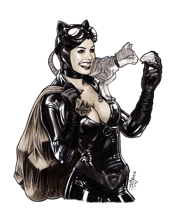 CatWoman Marker Sketch