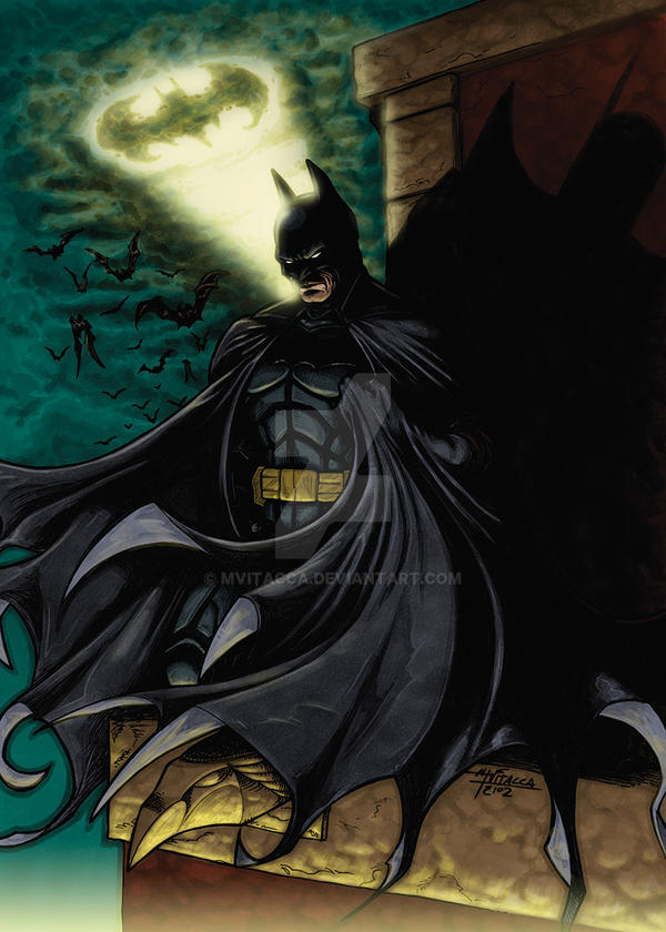 BATMAN - Coloured Version by mvitacca on DeviantArt