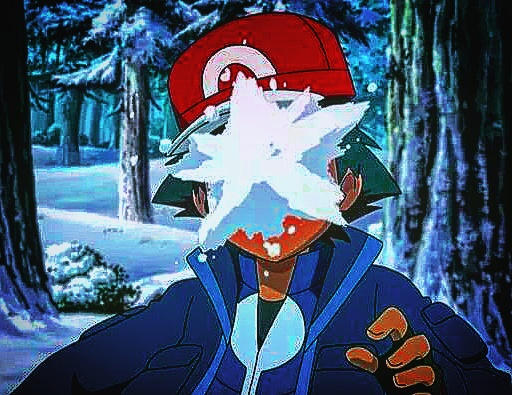 Serena threw a snowball at Ash's face with anger by Pokemonsketchartist ...
