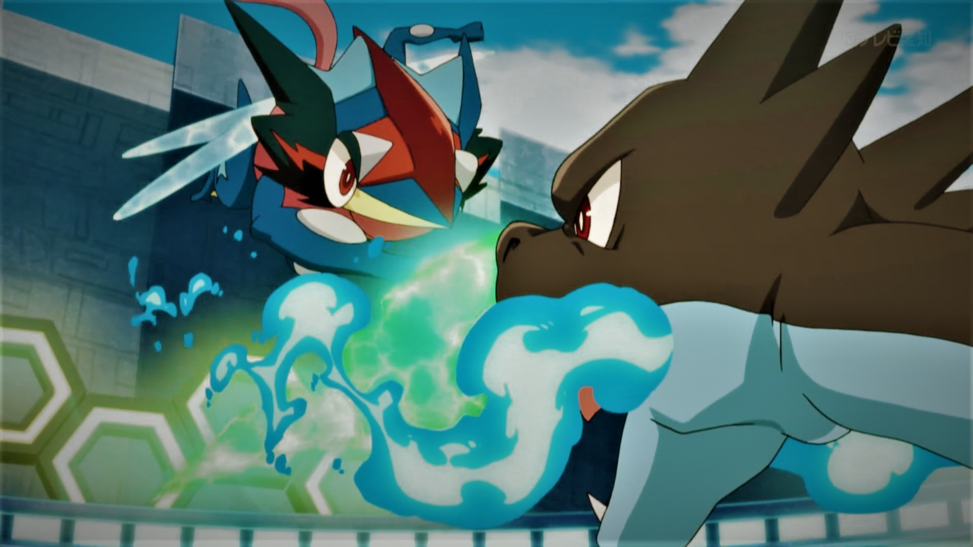 Ash Greninja Vs Mega Charizard X By Pokemonsketchartist On