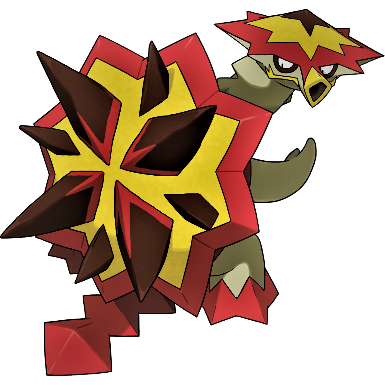 Turtonator: Fire and Dragon type