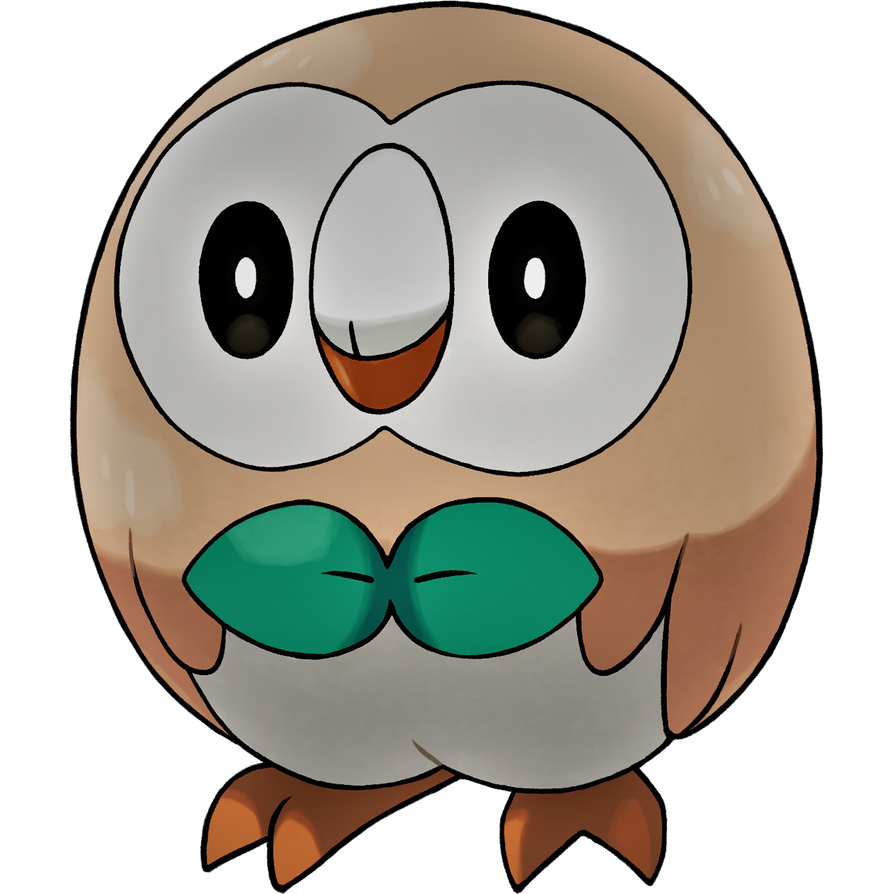 Rowlet: Grass and Flying type by Pokemonsketchartist on DeviantArt