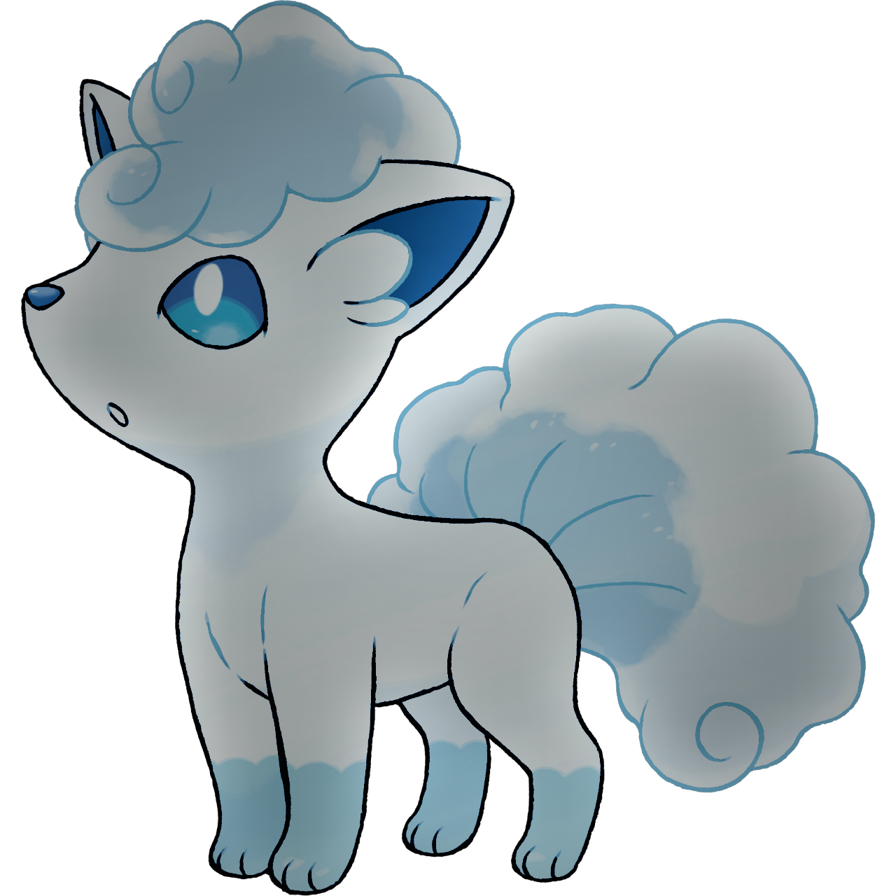 Alolan Vulpix: Ice type by Pokemonsketchartist on DeviantArt