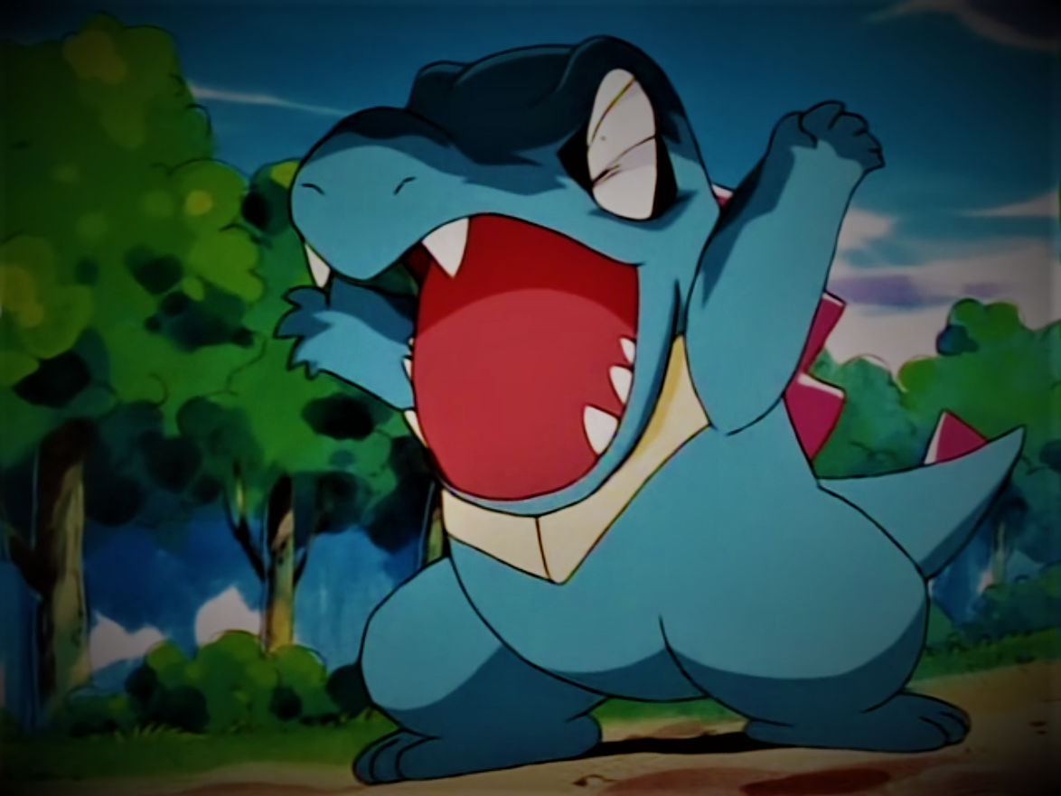 Totodile's Scary Face by Pokemonsketchartist on DeviantArt