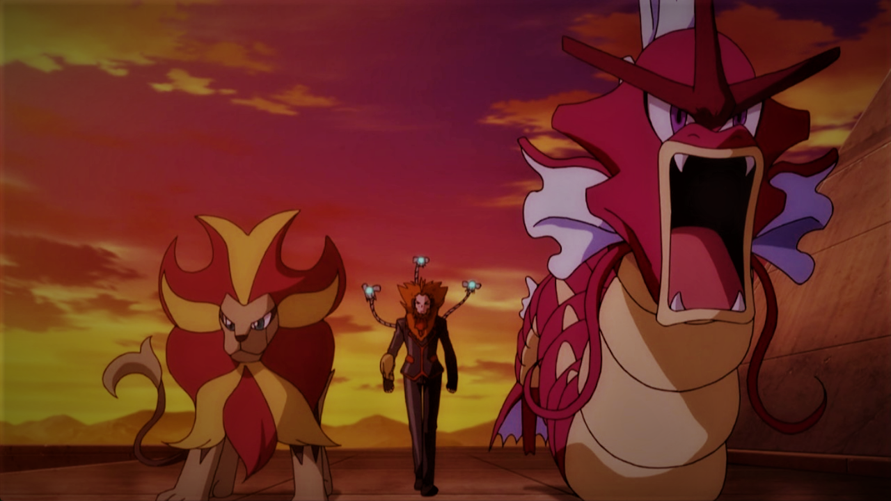 Lysandre's Pyroar and shiny Gyarados by Pokemonsketchartist on DeviantArt