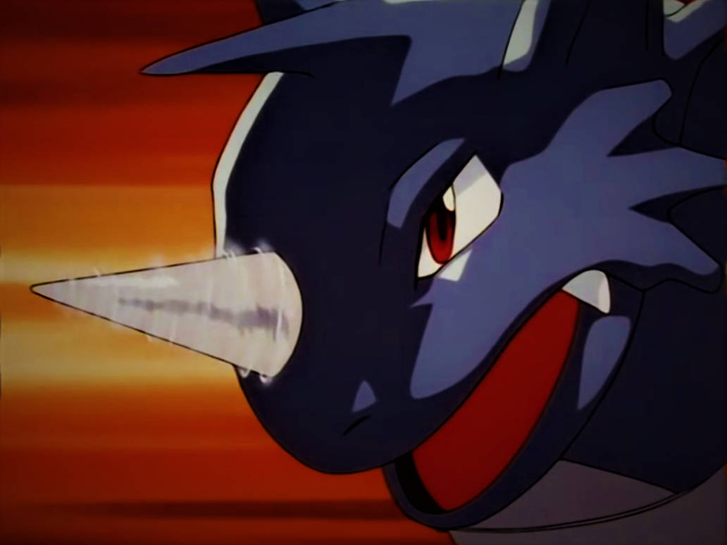 Rhydon's Horn Drill by Pokemonsketchartist on DeviantArt
