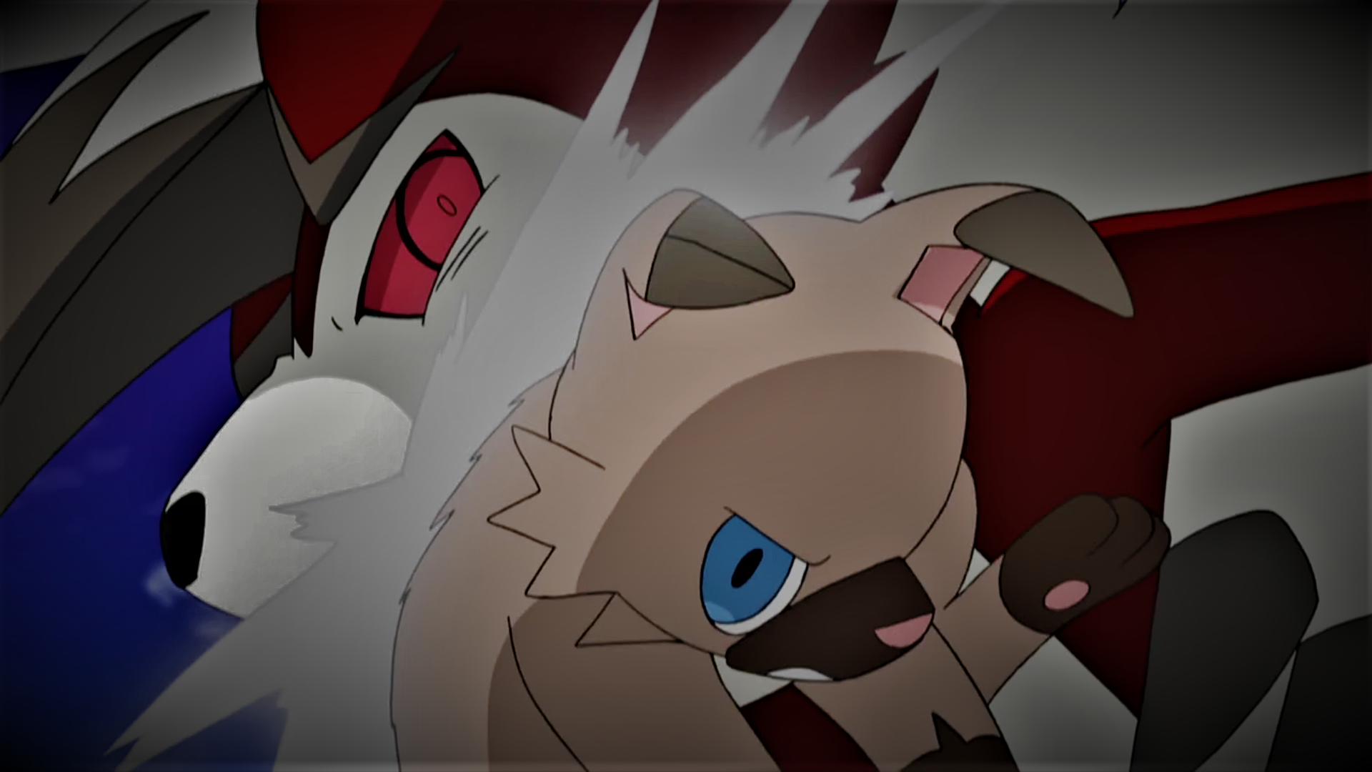 Human Rfockruff Rockruff battling Lycanroc (Midnight Form) by Pokemonsketchartist on ...