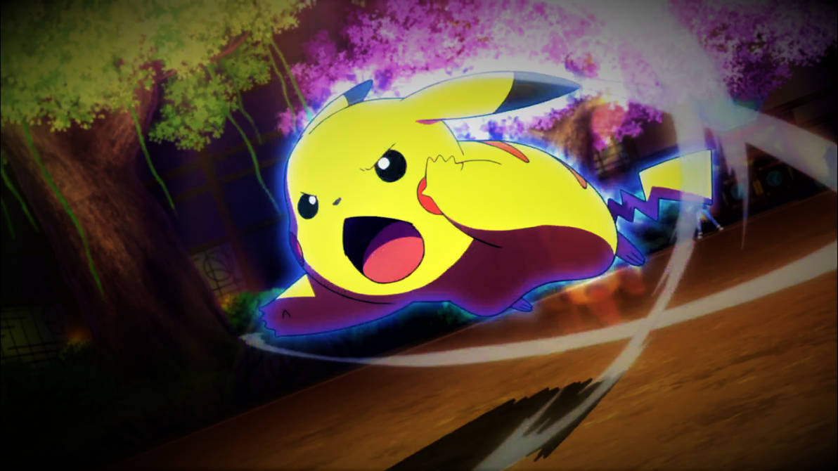 Ash's Pikachu using Quick Attack by Pokemonsketchartist on DeviantArt