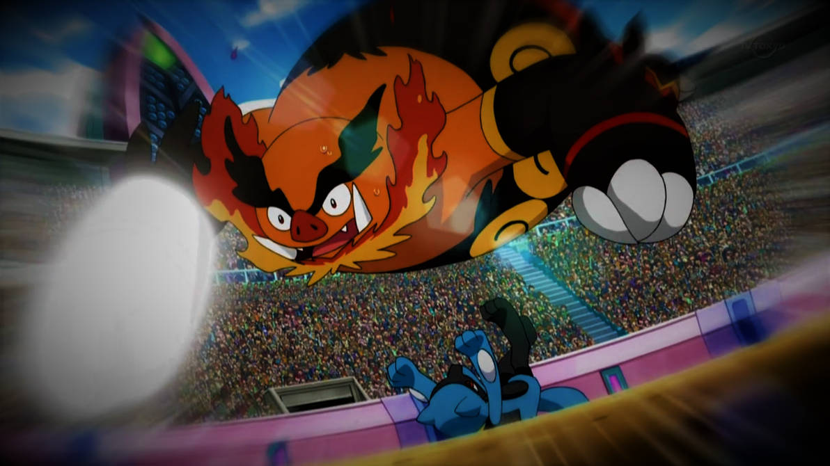 Riolu using Circle Throw by Pokemonsketchartist on DeviantArt