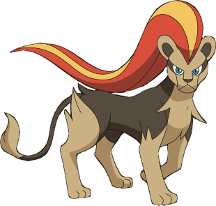 Pyroar-Female XY anime by Pokemonsketchartist on DeviantArt