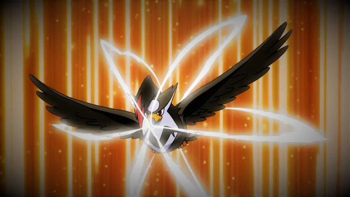 Staraptor using Aerial Ace by Pokemonsketchartist on DeviantArt