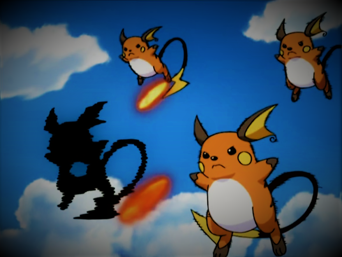 Raichu using Double Team by Pokemonsketchartist on DeviantArt