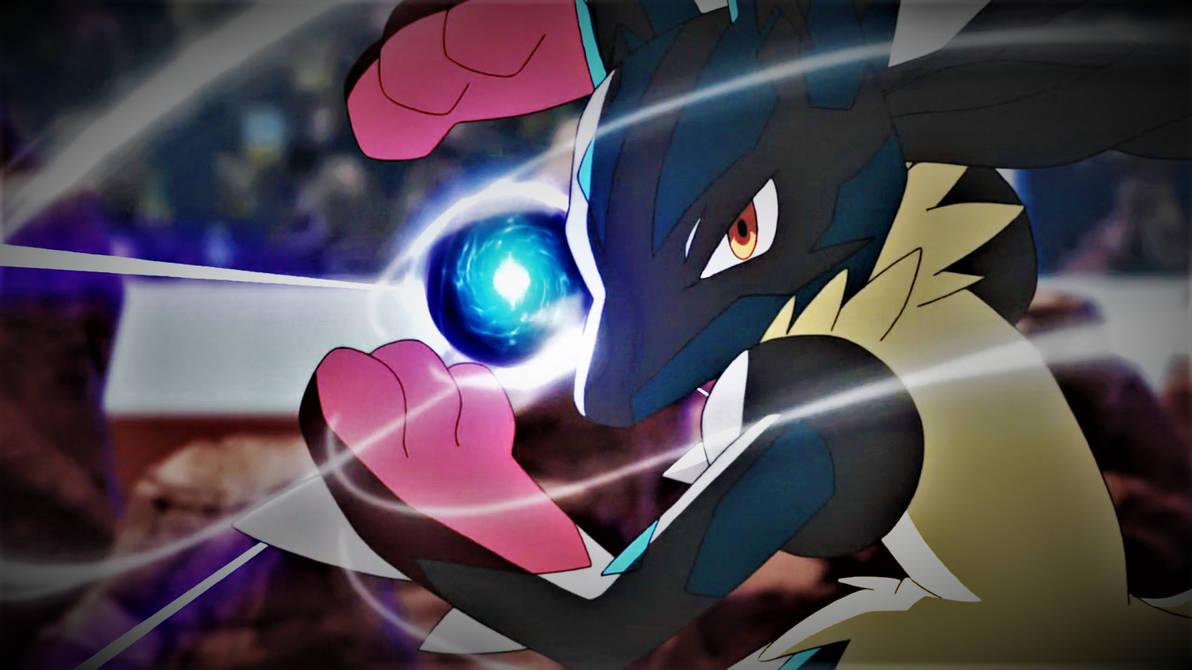 Mega Lucario's Aura Sphere by Pokemonsketchartist on DeviantArt