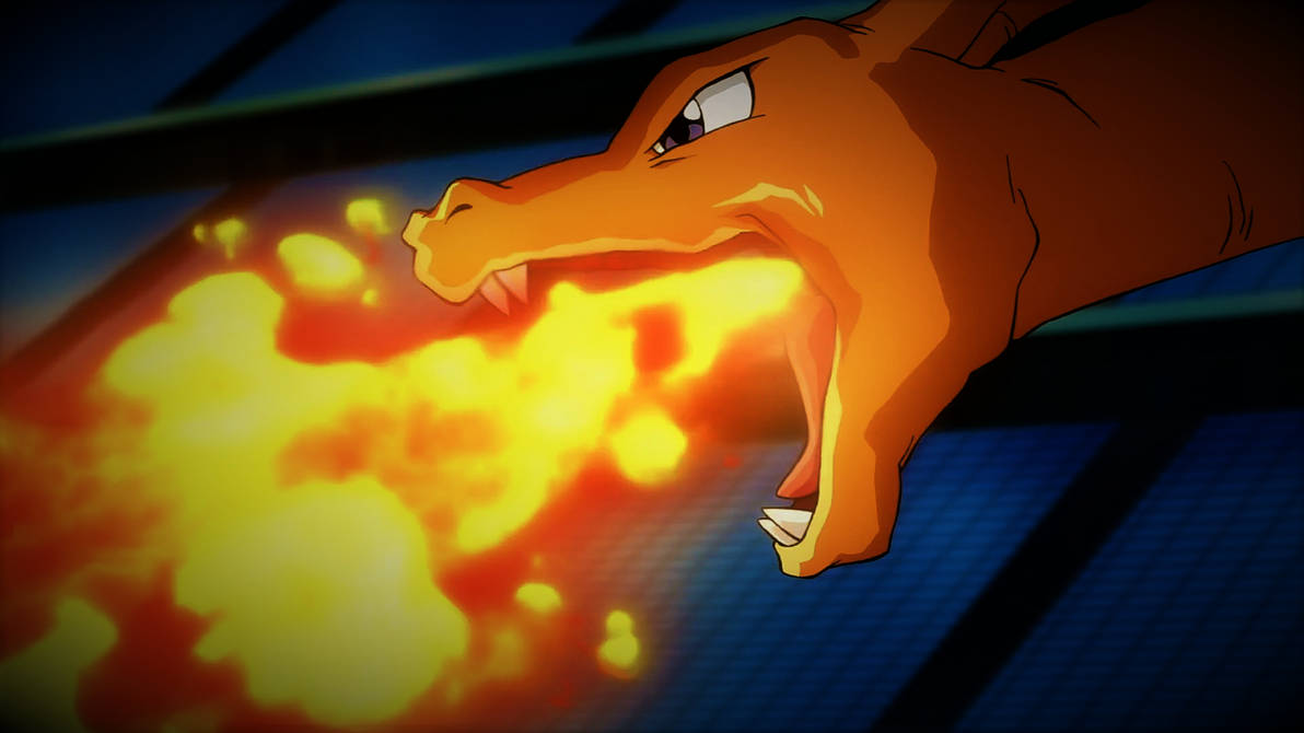 Charizard's Flamethrower by Pokemonsketchartist on DeviantArt