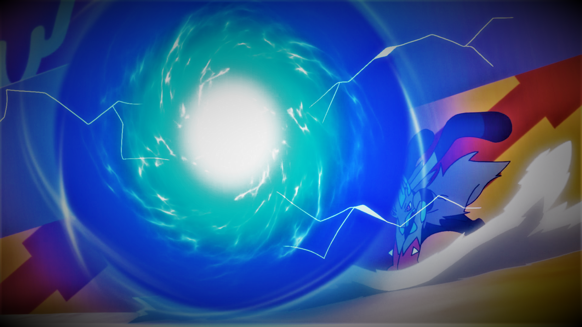 Lucario, Aura Sphere by ishmam on deviantART