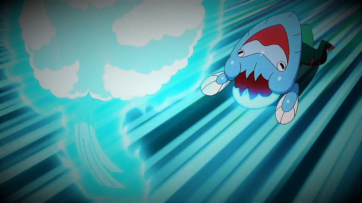 Dracovish using Fishious Rend by Pokemonsketchartist on DeviantArt