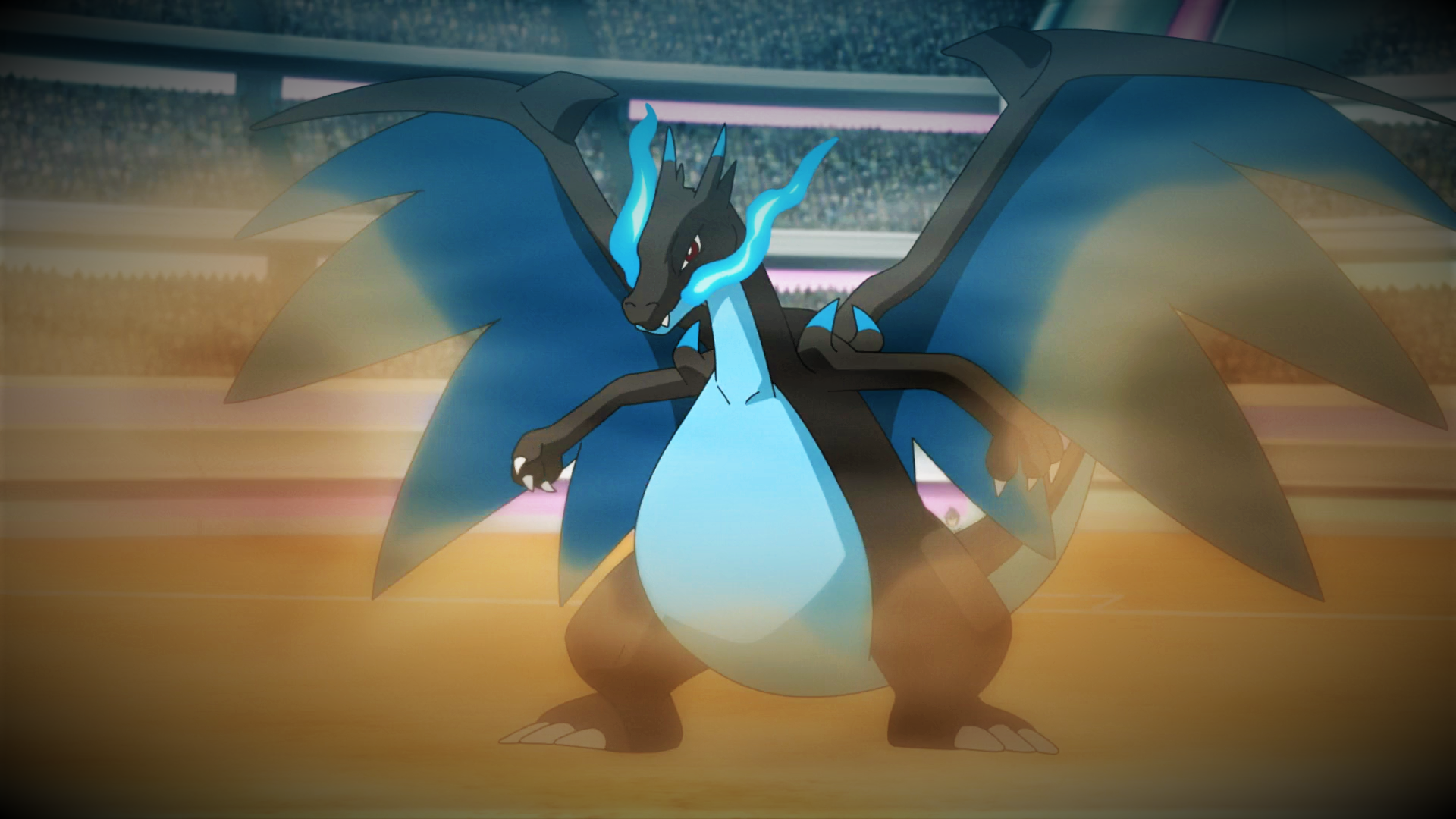 Mega Charizard X Breathes Blue Flames and Changes Type