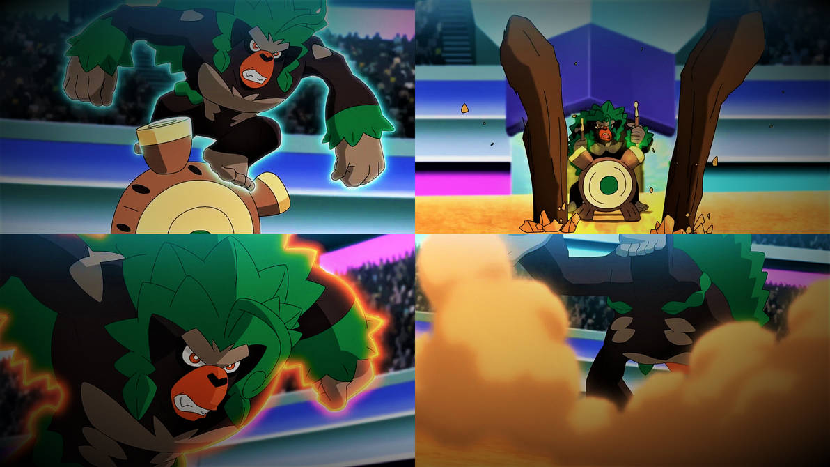 Leon's Rillaboom's Attacks by Pokemonsketchartist on DeviantArt