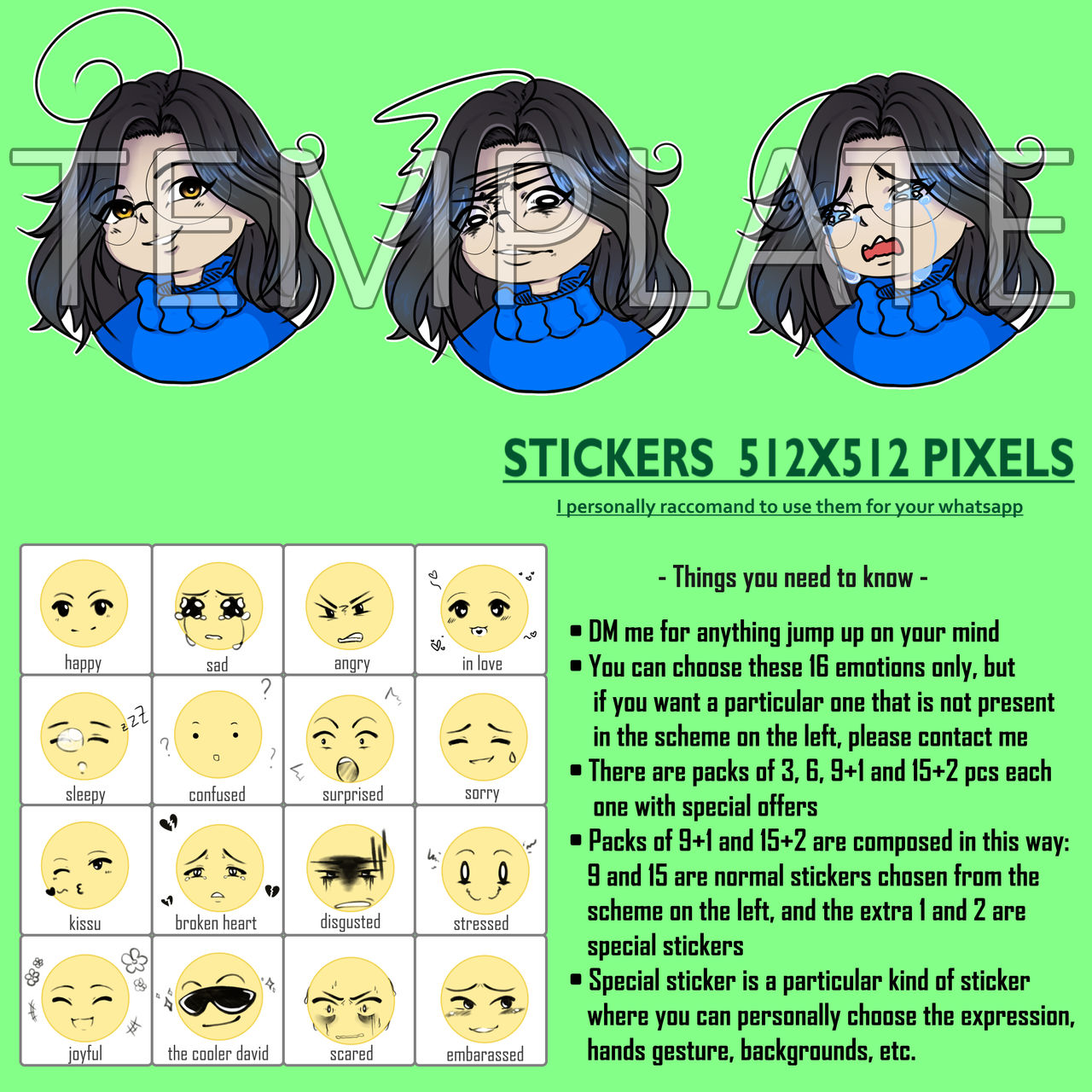 Sticker Comisioni Commission Stickers by jennifer-th on DeviantArt
