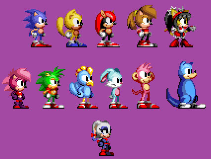 i made the sonic 1 sonic sprite in mania style! : r/SonicTheHedgehog