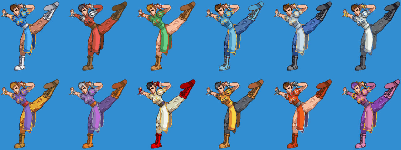 Chun Li Block Animation Chun Li Artwork by Darkert10 on DeviantArt