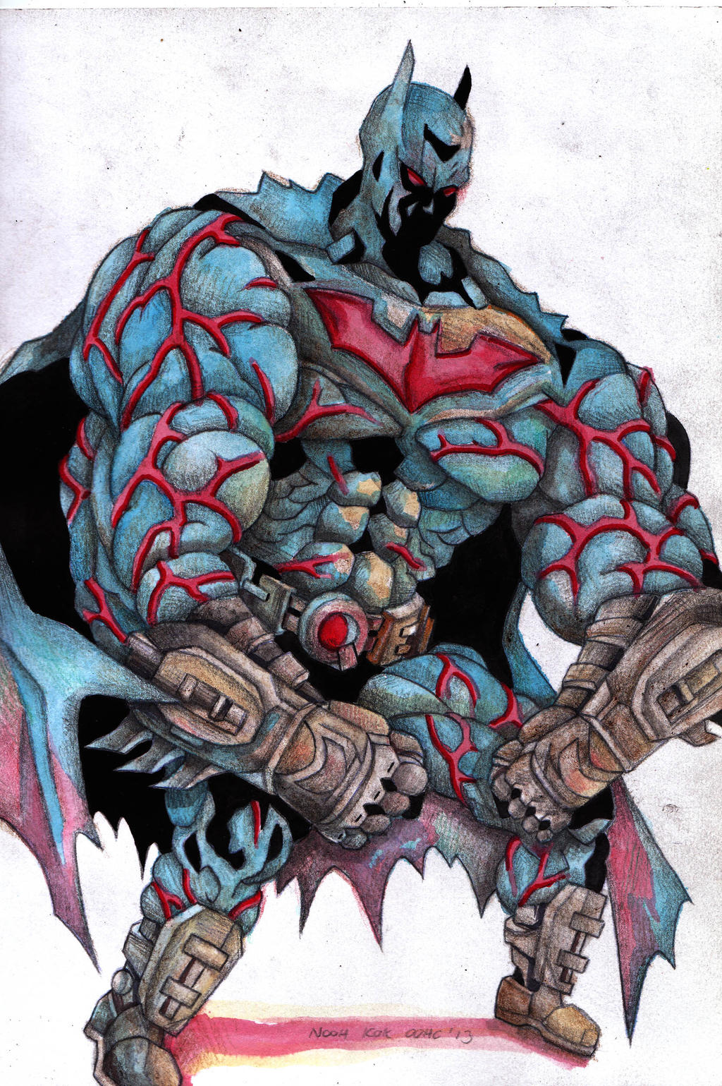 Ultra Muscle Batman by choonchooart on DeviantArt