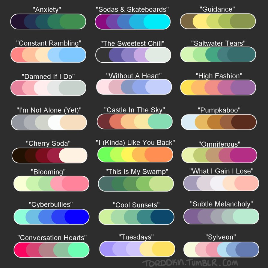 Character online color palette