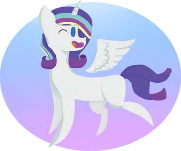 Rainbowpower alicorn rarity [Remake]