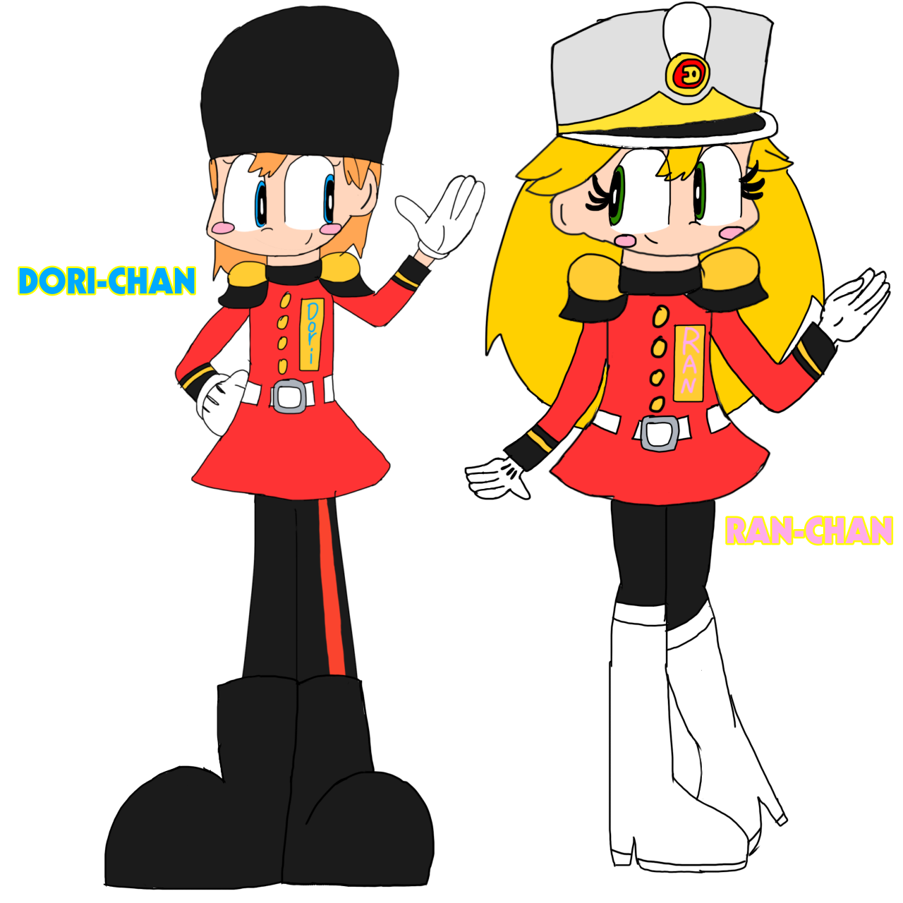 Dori-Chan and Ran-Chan by KelToons1990 on DeviantArt