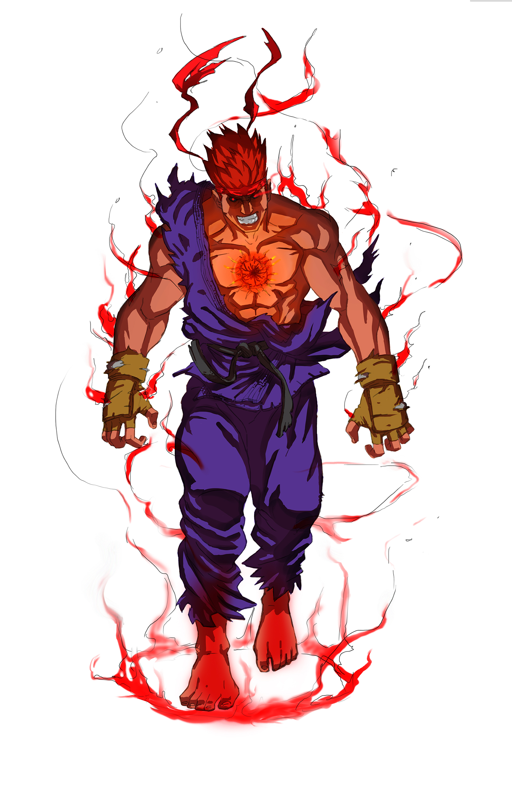 Oni Akuma SSF4 by rgm501 on DeviantArt