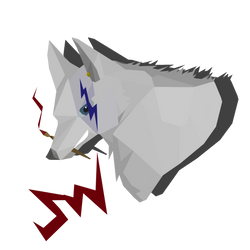 Silverwolf Low-Poly Icon