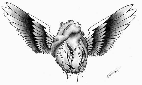 heart with wings