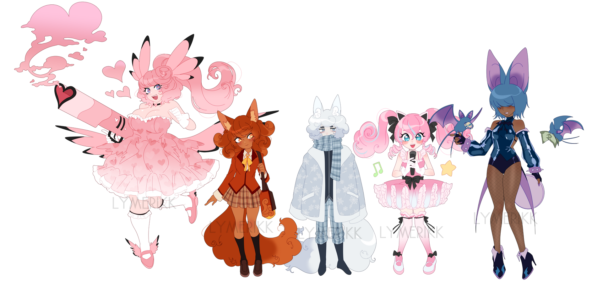 Gijinka Rascal pokemon gijinka adopts 5 (1/5 OPEN) by lymerikk on DeviantArt
