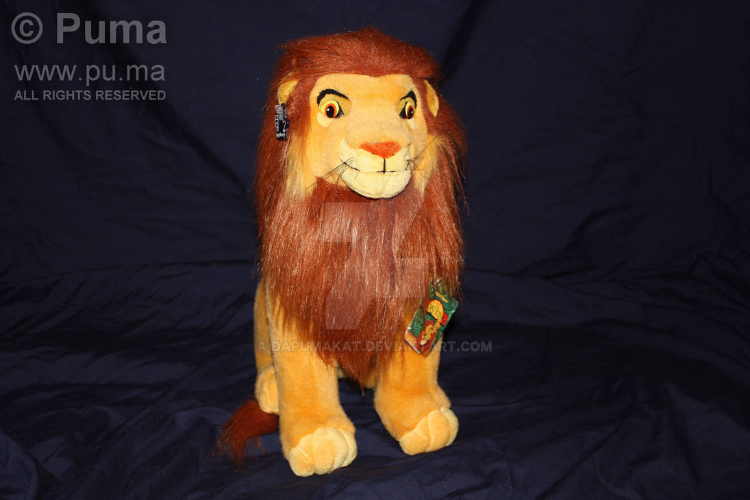 Adult Simba plush by Applause by dapumakat on DeviantArt