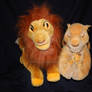 Sarabi, adult and baby Simba