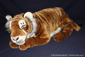 Large laying Bengal Tiger plush by E and J Classic