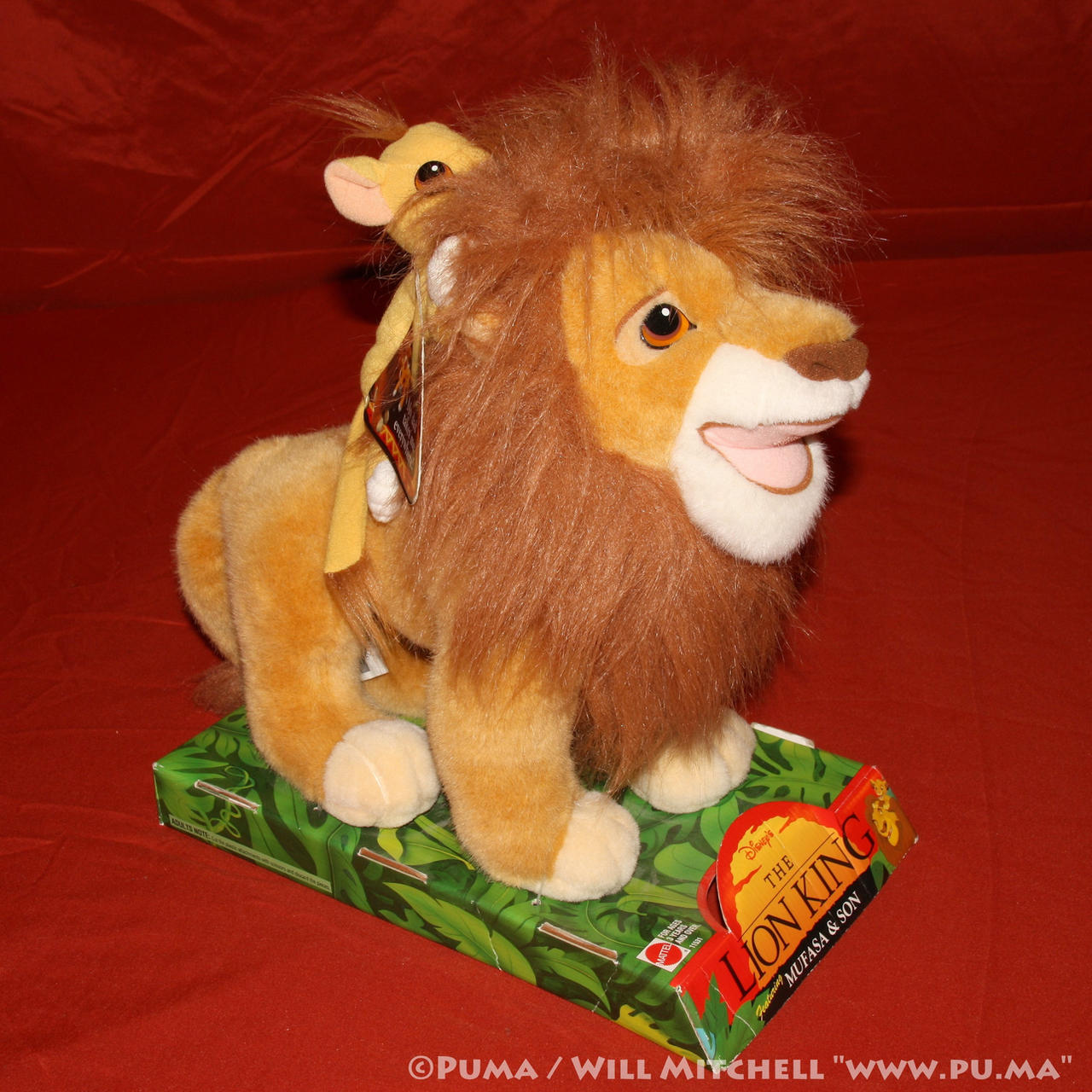 The Lion King - Mufasa and Son plush by Mattel