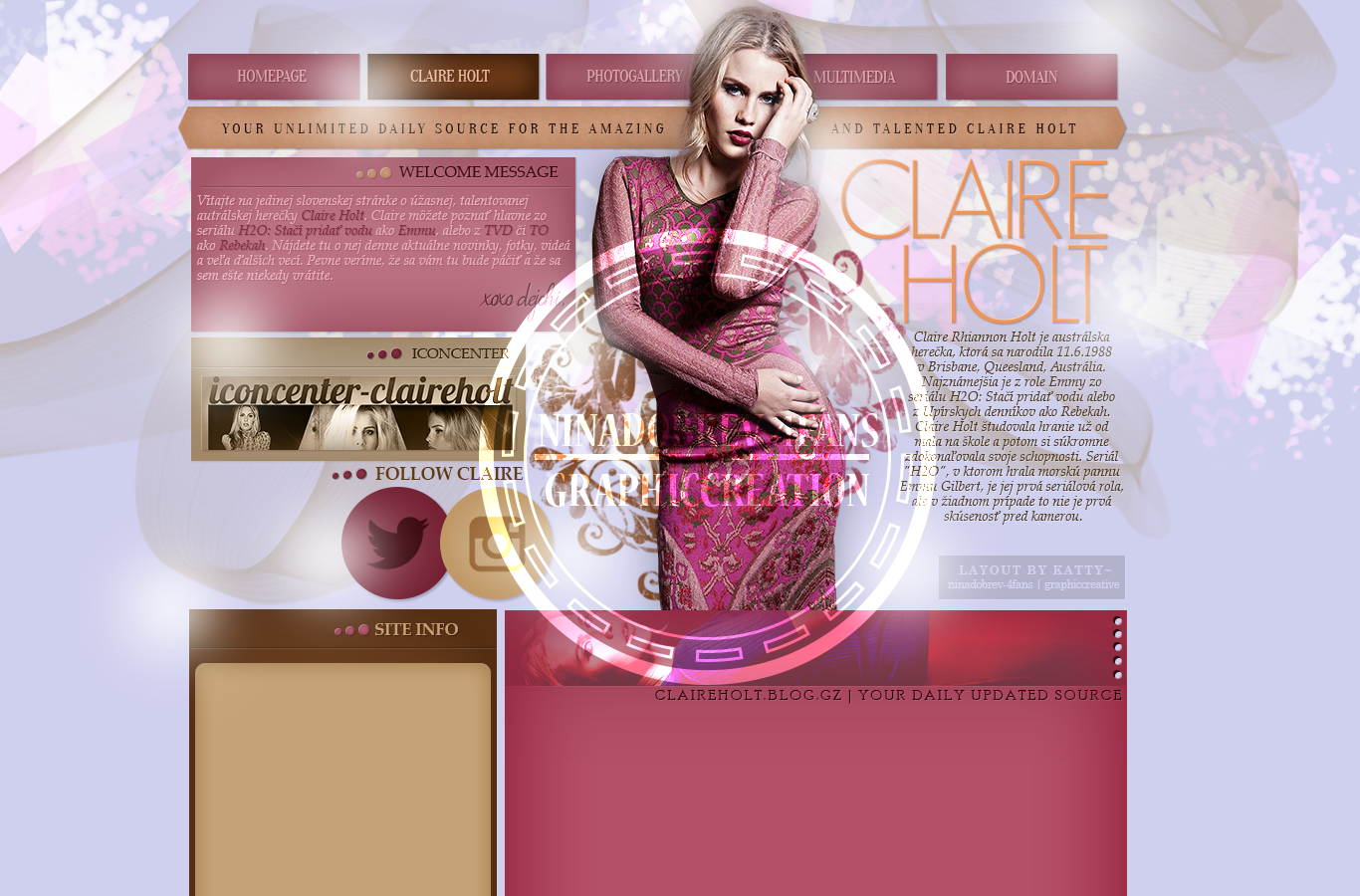 Web Layout with Claire Holt