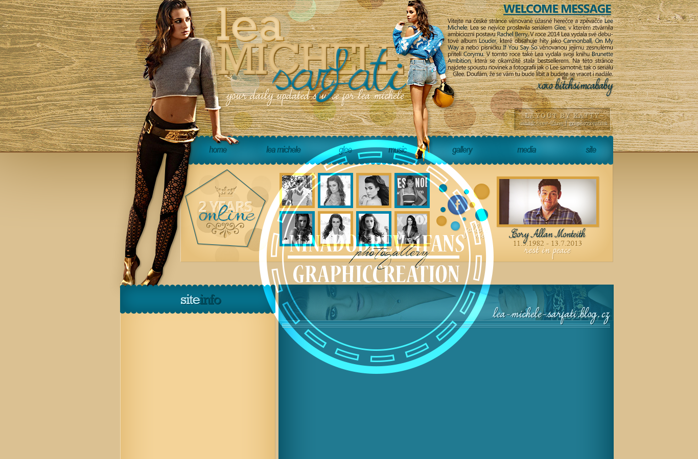 Web Layout with Lea Michele