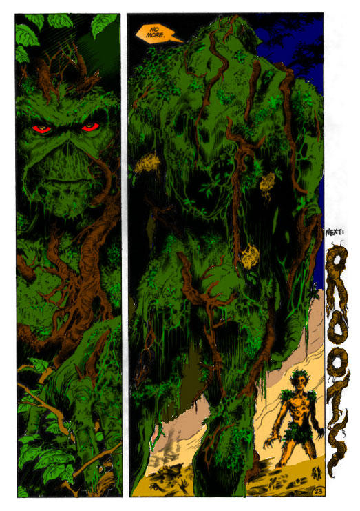 Color Swamp Thing Swamp Thing Coloring Page