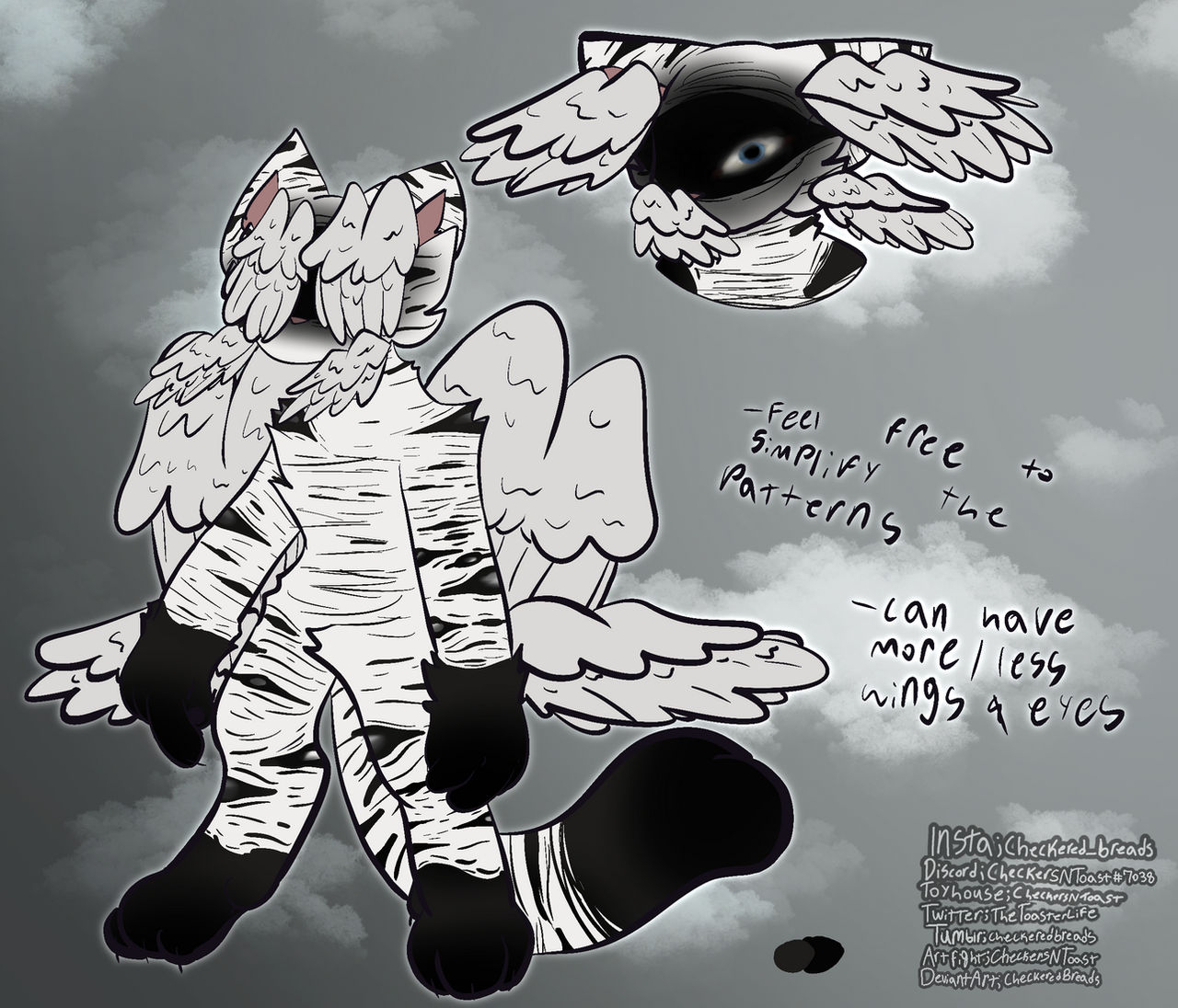 Angel Tiger Bibically Accurate Angel Tiger (OPEN BTA) by CheckeredBreads on DeviantArt